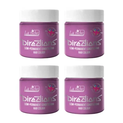 Image of 4x La Riche Directions Semi Permanent Hair Color 100ml Tub Lavender