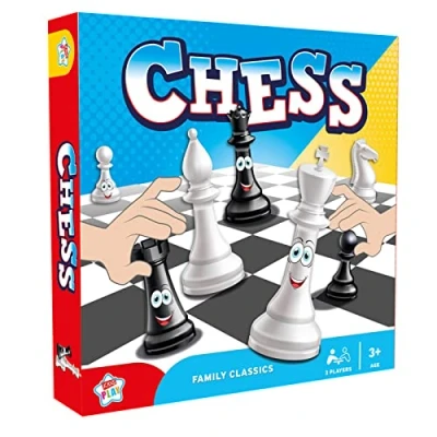 Image of Kids Play Chess Family Classics Board Games 2 Players First Set Learn 3+