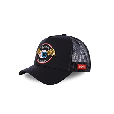 Image of Von Dutch rag blk eye out cap, Black/White, One size