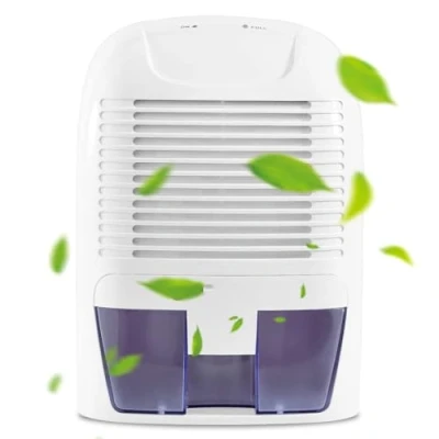 Image of Dehumidifier 1500ml Compact and Portable, Air with Ultra Quiet Technology for Home, Bedroom, Kitchen, Office, Garage, Caravan &amp; Basement, Small Damp, Mould, Moisture