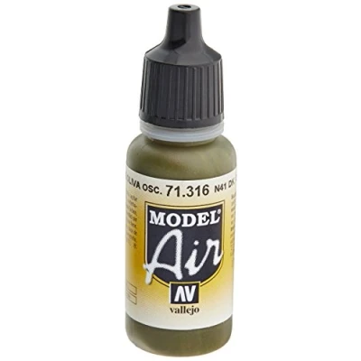 Image of AV Vallejo Model Air 17ml N41 Dark Olive Drab
