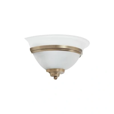 Image of Wall Light &#039;Irimia&#039; dimmable (Antique, Vintage) in Bronze Made of Glass for e.g. Living Room &amp; Dining (1 Source, E27) from Lindby Lighting, lamp