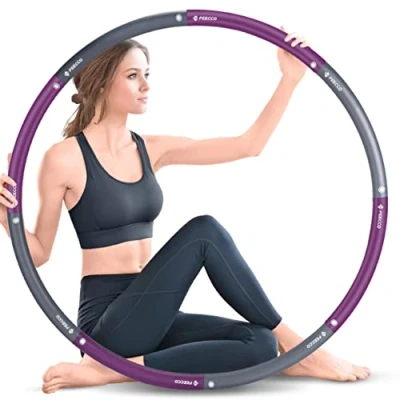 Image of FEECCO Weighted Hula Hoops for Adults, 1 2.3kg Weight Loss