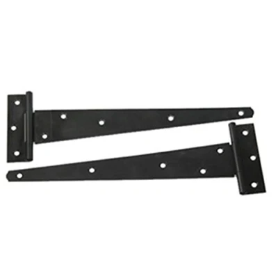 Image of 2x 12&quot; Tee Hinges, Shed Door Hinge, Gate Black