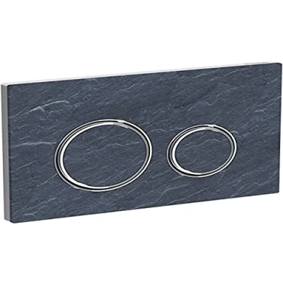 Image of Geberit Actuator, Mustang Slate/High Gloss Chrome Plated, Groß