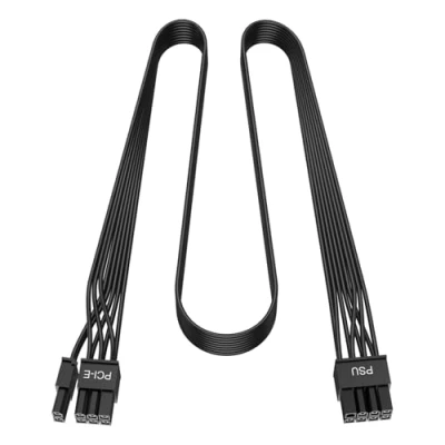 Image of J&amp;D PCIe Cable, Male to 8 Pin 6+2 GPU Power Compatible with Corsair, Thermaltake, ARESGAME Modular Supply Units, PSU Cable for Graphics Card, 65 CM