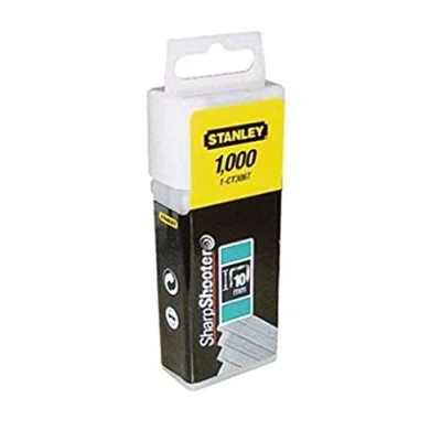 Image of Stanley 1 CT308T 12mm Flat Narrow Crown Staples (1000 Pieces)