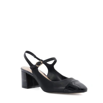 Image of Dune London Womens Ladies Devised Toe Cap Sling Back Mary Janes Black Size UK 7
