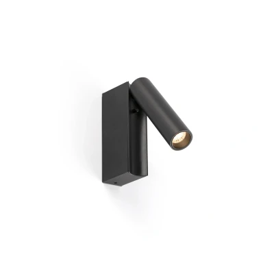 Image of Cronos Reading Wall Light Matt Black 2700K