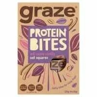 Image of Graze Protein Bites Cocoa Vanilla Oat Squares 120g (4x30g) Pack of 4