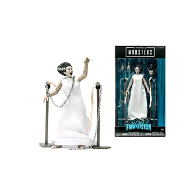 Image of Jada 253251016 Toys Universal Monsters Bride of Frankenstein 6 Deluxe Collector Figure, White, Standard Size