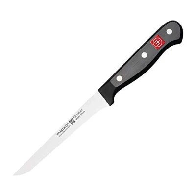 Image of Wüsthof Gourmet 5 Inch Boning Knife, Black/Silver