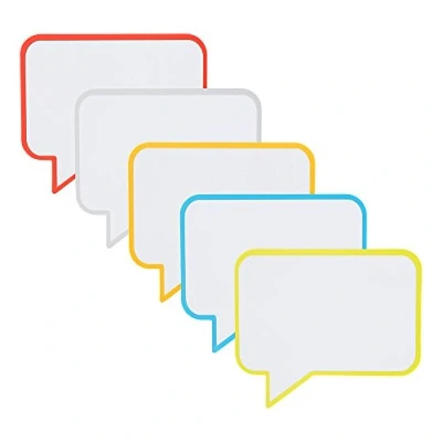 Image of Speech Bubble Magnets or Magnetic Balloons 6 x 5 Inch Pack of Dry Erase Can be Used for Agile, Scrum, Kanban Lean Easily to Clean and Reuse
