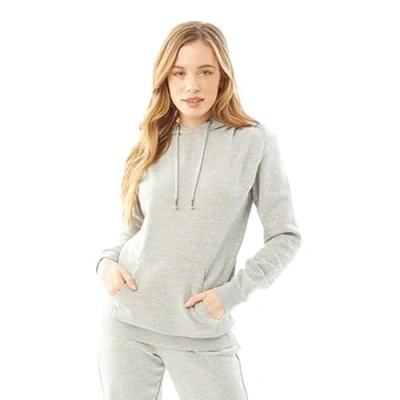 Image of Brave Soul Womens Ladies Hoodies Warm Cotton Pullover Hooded Grey Size Large
