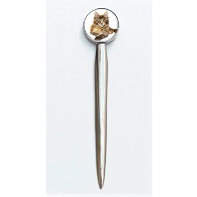 Image of Maine Coon Cat Design On A Lovely Polished Letter Opener Ideal Birthday Gift Comes Boxed N345