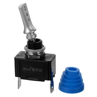 Image of Jtron car Toggle switch 12 40A (24V/20A) On Off with dust proof rubber waterproof for boat