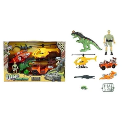 Image of PEBBLE HUG Dino Paradise Set, Interactive Play, Spark Imagination, Hand Eye Coordination, Long Lasting Fun, Fine Motor Skills, Sturdy And Durable, Foster Creativity