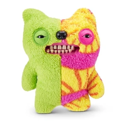 Image of Fuggler Misfit Monsters 9 inch Series 1 (Munch Munch &amp; Old Tooth Green MultiBoth Teddy pile) by ZURU, Funny Ugly Monster Plush Toy