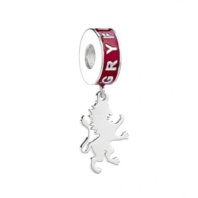 Image of Harry Potter Sterling Silver Gryffindor House Slider Charm
