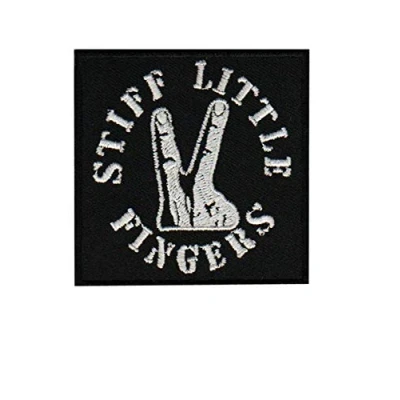 Image of Stiff Little Fingers Punkband Patch Badge Embroidered Iron on Applique Souvenir Accessory