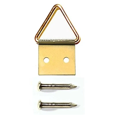 Image of Pack of 10 Picture Folding Eyelets, Size: 1 (20 x mm), Including Nails/Picture Hooks/Picture Hanger/Picture Hooks.