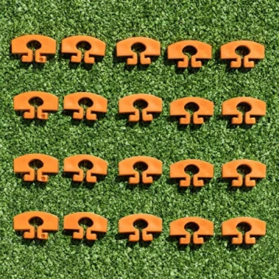 Image of FORZA Aluminium Net Clips OFFICIAL The Ultimate Nylon Clip Keep Goal Nets Secure All Time (40 Pack, Orange)