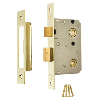 Image of ERA 343 31 3 inch 76mm Bathroom Sashlock with Brass Effect