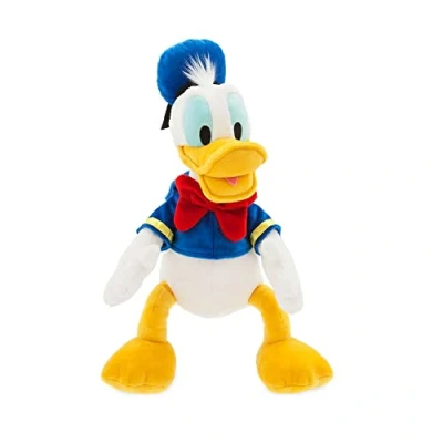 Image of Disney Store Official Donald Duck Medium Soft Toy for Kids, 45cm/17, Cuddly Character with Feel Finish and Embroidered Details, Classic Sailor&#039;s Outfit Suitable Ages 0+