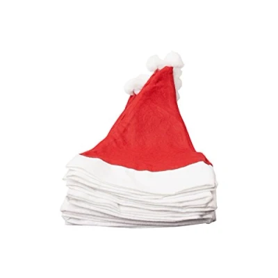 Image of TGO Felt Christmas Santa Claus Hats (Pack of 50)