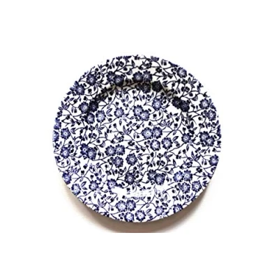 Image of Churchill China Victorian Calico Blue and White Mint Plate 20 Centimetre