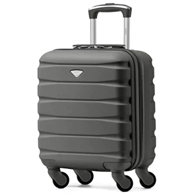 Image of Flight Knight Lightweight 4 Wheel ABS Hard Case Suitcases Cabin Carry On Hand Luggage Approved for Over 100 Airlines Including British Airways, Ryanair &amp; easyJet Free 45x36x20cm