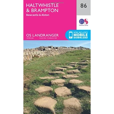 Image of Landranger 86 Haltwhistle &amp; Brampton, Bewcastle Alston Map With Digital Version