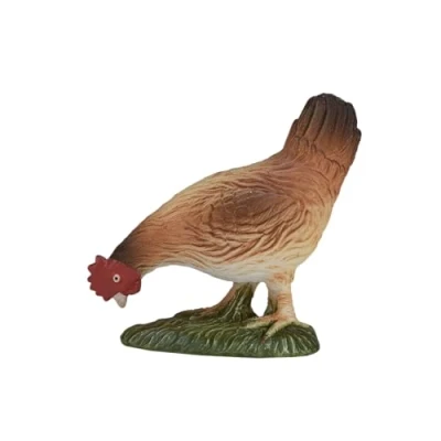 Image of MOJO Hen Eating Chicken Farm Animal Model Toy Figure
