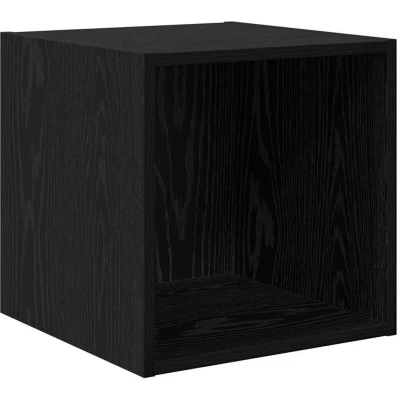 Image of vidaXL Wall Cabinet Black oak 37 x cm Engineered wood
