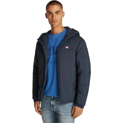 Image of Tommy Jeans Men&#039;s TJM LT Poly Jacket EXT DM0DM21094 Windbreaker, Blue (Dark Night Navy), XS