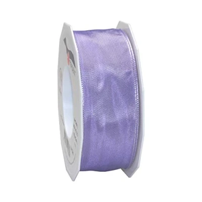Image of Präsent Lyon Wired Taffeta Ribbon Fir Sprigs 25 mm Width, m Length