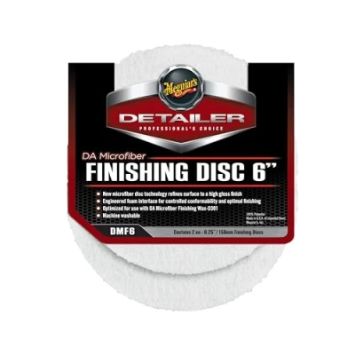 Image of Meguiar&#039;s Mens Microfibre Finishing Disc, White, 6&quot; DMF6