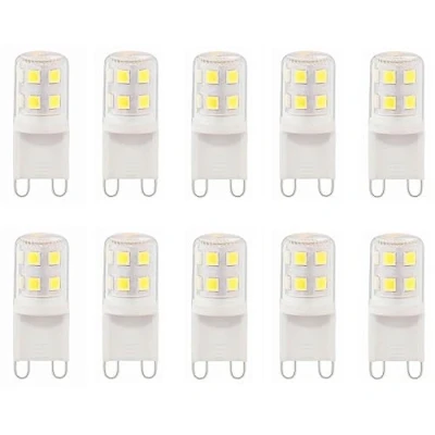 Image of Aiwerttes G9 Led Bulb 3W,G9 16LEDs AC220 240V Light 25W Halogen Equivalent,Cold White,Mini Size,360Beam Angle,Energy Saving Bulbs for Home Lighting,10 Pack
