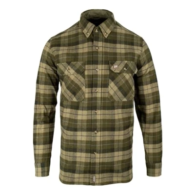 Image of JACK PYKE Bleasdale Heavy Flannel Shirt Green Large