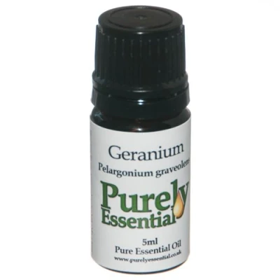 Image of Geranium Essential Oil 5ml Pure and Natural, Purely