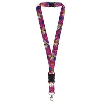 Image of LEGO Unisex&#039;s Lanyard Travel Accessory Neck Stash, Butterfly Girl, One Size