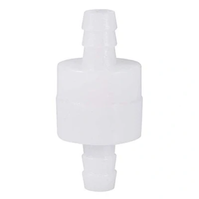 Image of Check Valve, 8mm Inline Valve Plastic Fuel Oil Water Gas Air One Way Non Return Durable for Liquid Air(8MM)