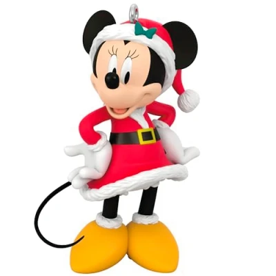 Image of Hallmark Keepsake Christmas Ornament 2024, Disney Minnie Mouse Very Merry Minnie, Gifts for Fans