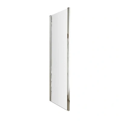 Image of Nuie AQFSP80 Pacific ǀ Modern Bathroom 6mm Safety Glass Side Panel Shower Enclosure, 800mm, Polished Chrome