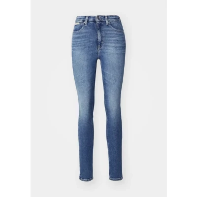 Image of Calvin Klein Jeans HIGH RISE Skinny Fit, Women&#039;s, Size: 26x30, Denim dark