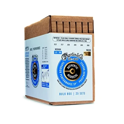 Image of Martin Acoustic Guitar Strings (41BULKBOXMA550)
