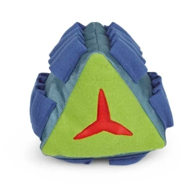 Image of Petface Fabric Snuffle Triangle Pet Treat Puzzle Toy (Pack of 1)