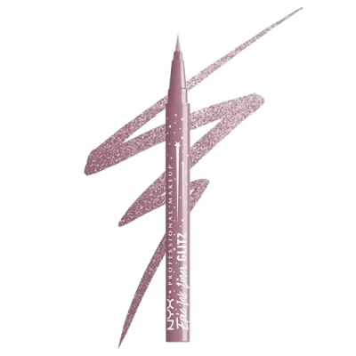 Image of NYX Professional Makeup Epic Ink Jeans Glitz Liquid Eyeliner, Long Lasting Waterproof Eyeliner With Glitter, Easy to Use, Shade: Shimmer Stitch