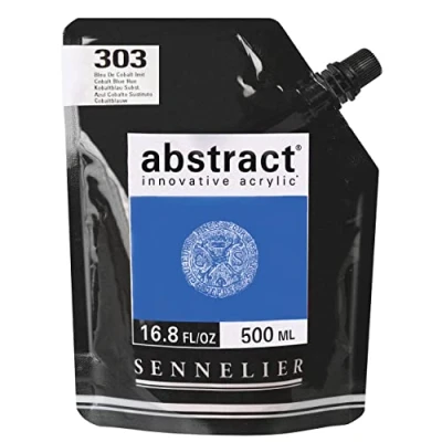 Image of Sennelier Abstract Acrylic 500ml Pouch, Cobalt Blue, (10 121521 303)