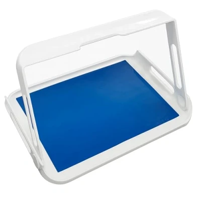 Image of HOMECRAFT Freehand Tray with Non Slip Mat, Requires Only One Handed Carrying, Safely Carry Items Unique Foldaway Handle, Mat Secures the Contents on Tray, Allows for Additional Assistance